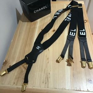 Vintage Chanel suspenders